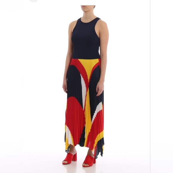 Polo Ralph Lauren Georgette Pleated Dress - Picture 9 of 9